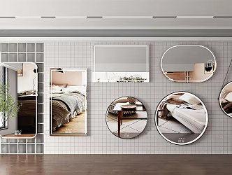 Decorative mirror Modern mirror 3d model