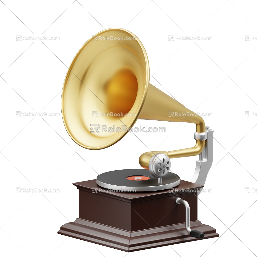 Modern vintage player 3d model