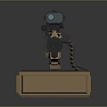 Tan And Beige Sniper Rifle With Tactical Scope And Detachable Magazine