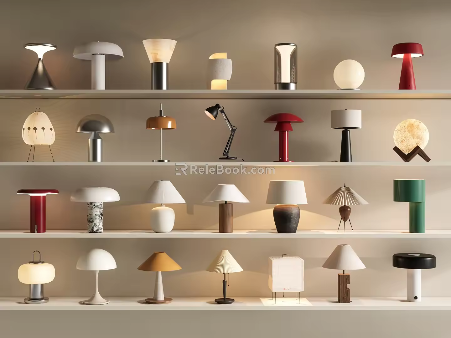 Modern Table Lamp Art Table Lamp Bedside Table Lamp Desk Lamp Moon Lamp Reading Lamp 3d model