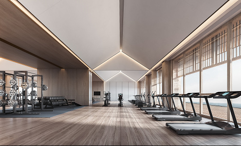 New Chinese Gym 3d model