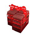 Supermarket stacking shelves 3d model