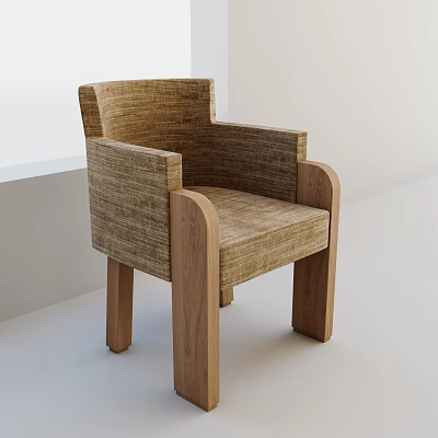 Vintage Sofa Leisure Sofa Shaped Sofa Backrest Chair Single Chair Leisure Chair 3d model