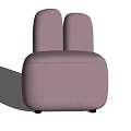 Modern single sofa single chair 3d model