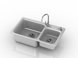 Modern Kitchen Washing Basin Star Basin 3d model