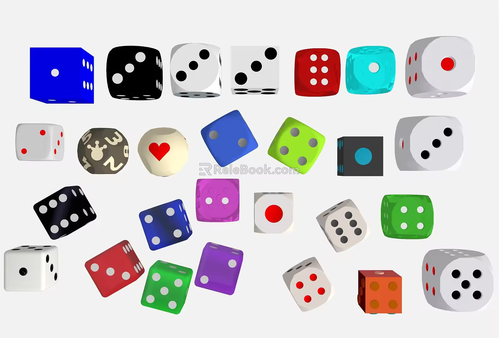 Modern Dice Entertainment Equipment 3d model
