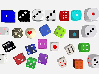 Modern Dice Entertainment Equipment 3d model