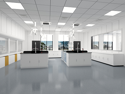 Modern Laboratory 3d model