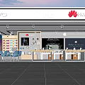 Modern Mobile Phone Store Digital Store Mobile Phone Accessories Store Digital Store Display Cabinet Nakajima Display Desk 3d model