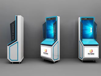 Modern all-in-one tax terminal 3d model