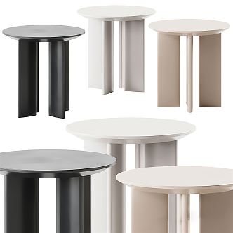 Modern round several sides several 3d model