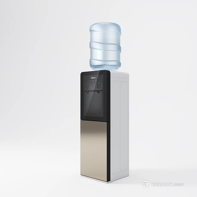 Standing Water Dispenser With Top Load Water Bottle For Daily Use 3d model 