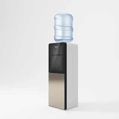 Standing Water Dispenser With Top Load Water Bottle For Daily Use 3d model