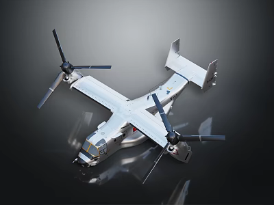 Advanced Aerospace Vehicle With Dual Rotors For Unmanned Space Exploration Missions 3d model