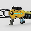 Sci-fi Rifle Gun Firearms Weapon Rifle Sci-fi War Military World War II Ammunition Toy Gun 3d model