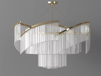 Modern chandelier 3d model