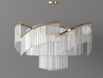 Modern chandelier 3d model