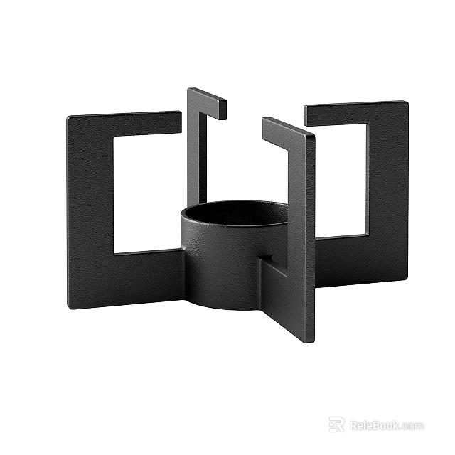 Modern Shower Sauna Design With Black Frame Structure And Cylindrical Center 3d model