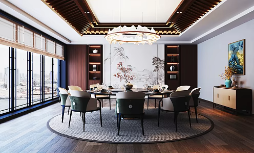 Box Room Restaurant Box Catering Room Catering Room 3d model
