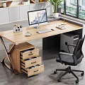 Modern computer desk 3d model