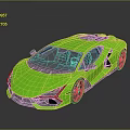 Striking Green Super Car With Modern Aerodynamic Design And Sleek Wheels