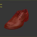 Brown Leather Lace up Dress Shoes With Smooth Upper And Dark Sole Design