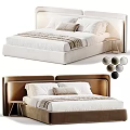 Modern Luxury Upholstered Double Bed With Multiple Color Options For Cozy Stylish Bedroom Home Decor
