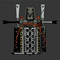 modern engine car engine 3d model
