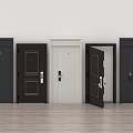 Security Door Wooden Door Glass Door Room Door Meeting Room Door Password Door Single Door Double Door 3d model