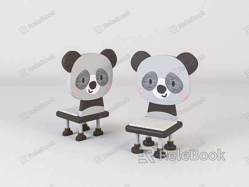 Modern Children's Chair Home Children's Wooden Chair Beautiful Chen Ornaments model