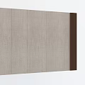 Modern Light Gray Panel Background Wall With Dark Brown Vertical Strip Design 3d model