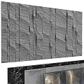 Modern Gray Slate Texture Floor Tiles With Natural Surface For Indoor Flooring 3d model