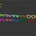 Trendy Eyewear Collection With Diverse Frame Styles And Colorful Designs