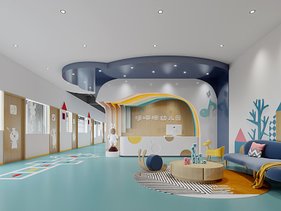 Kindergarten Hall 3d model