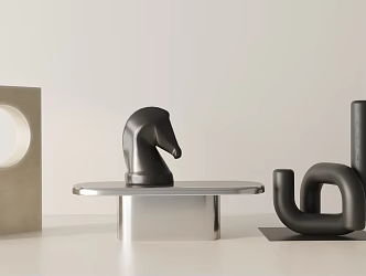 Modern ornaments combination 3d model