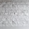 White Stone Background Wall With Natural Texture And Modern Interior Design