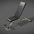Black Fitness Bench With FIT Logo Silver Frame And Adjustable Design For Home Gym