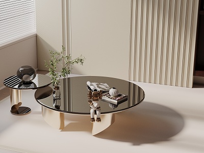 Modern coffee table model