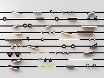 Modern Downlights And Spotlights Design With Various Styles Shapes And Installation Types 3d model