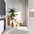 Modern Elegant Clothing Store Interior With Mannequins Display Racks Sofa Mirrors And Lighting