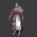 Knights of the Crusader Paladin Warrior 3d model