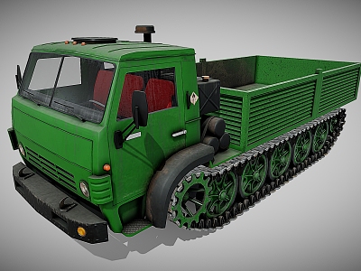 Armored Vehicle Cartoon Truck Military Vehicle Troops Tracked Vehicle model