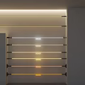 Modern wall washer lamp with skyline lamp line lamp wire lamp with steel strip lamp 3d model