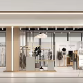Modern Clothing Store Interior Design With Fashion Displays Mannequins Pendant Lights And Decorative Plants