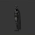 Batman 3D Character Model With Armored Suit Cape And Outstretched Arms