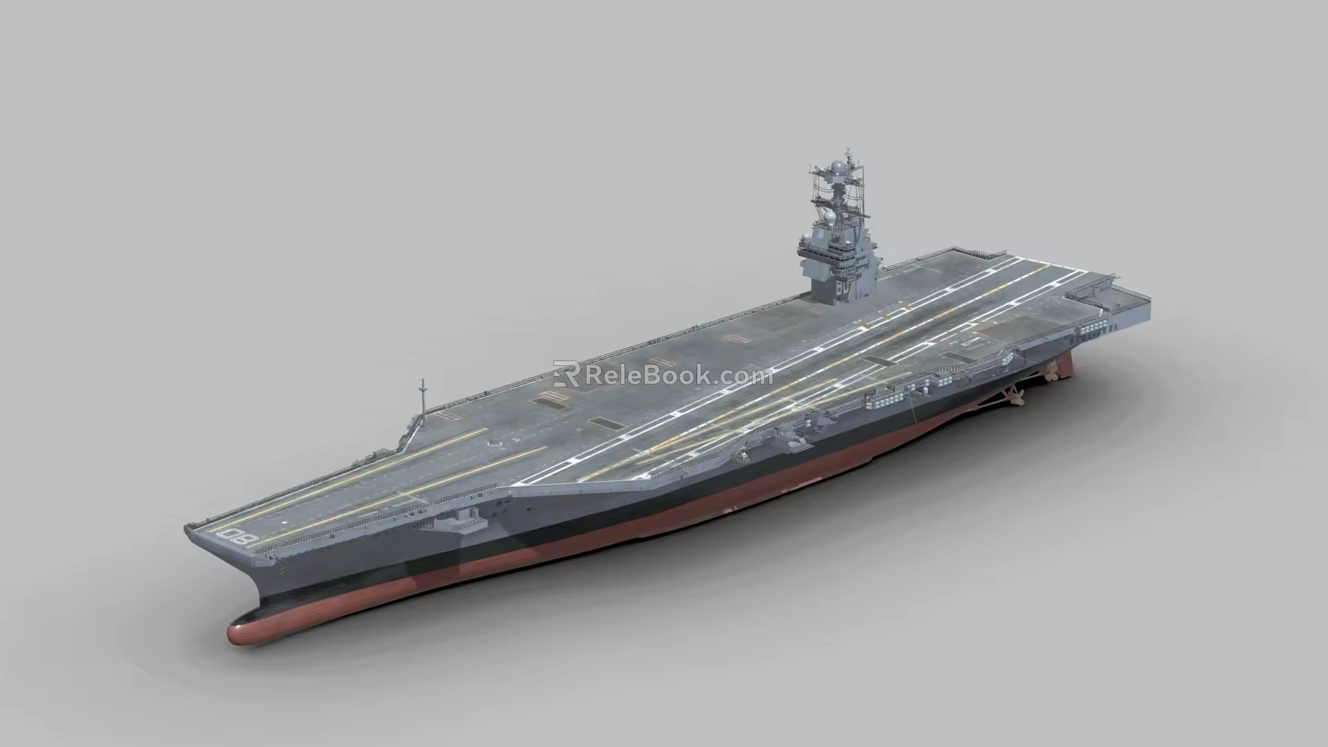 USS Enterprise CVN-80 aircraft carrier Ford-class aircraft carrier warship military vessel warship 3d model