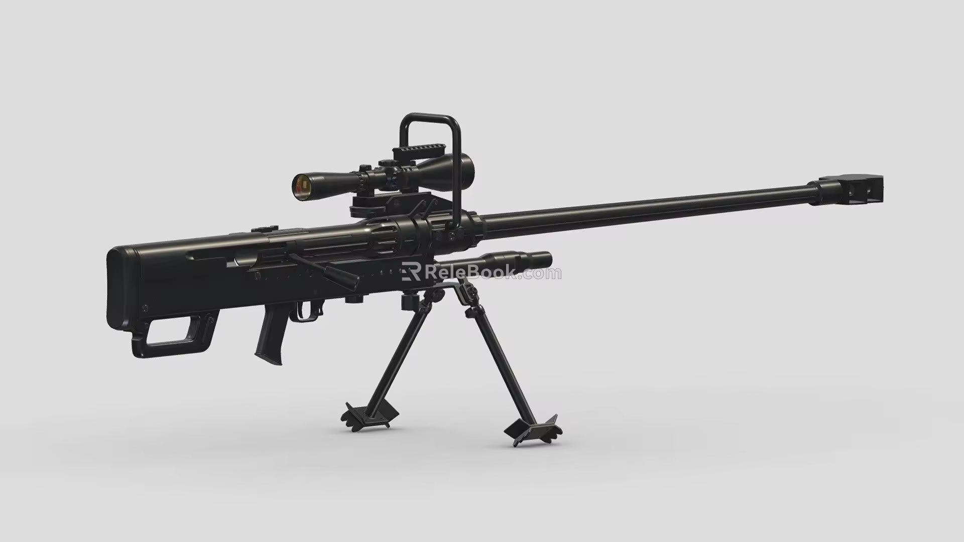 heavy machine gun 3d model