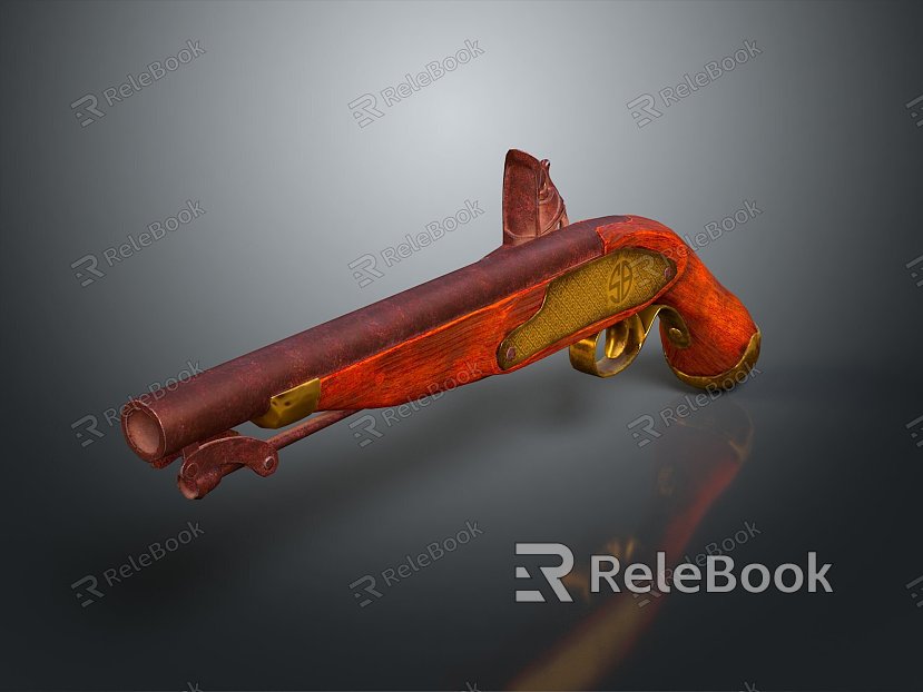 Retro Pistol Retro Gun Short Gun Pistol Modern Weapon Hot Weapon Hot Weapon Gun Military model