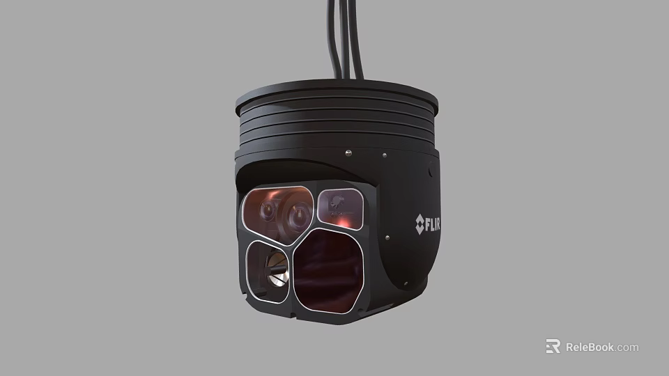 Dahua Multi Lens Surveillance Camera With Multiple Lenses For Security Monitoring 3d model 