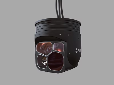 Dahua Multi Lens Surveillance Camera With Multiple Lenses For Security Monitoring 3d model